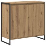 Casa si Gradina - Mobilier - Comode si corpuri - Comode - Dulap lateral Stejar artizanal 79 x 36 x 75 cm Lemn compozit - Infinity.ro