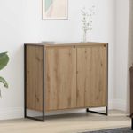 Casa si Gradina - Mobilier - Comode si corpuri - Comode - Dulap lateral Stejar artizanal 79 x 36 x 75 cm Lemn compozit - Infinity.ro