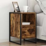 Casa si Gradina - Mobilier - Comode si corpuri - Noptiere - Noptiera 2 pcs Stejar fumuriu 39,5 x 30 x 50 cm Lemn compozit - Infinity.ro