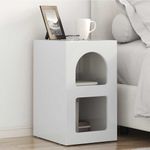 Casa si Gradina - Mobilier - Comode si corpuri - Noptiere - Noptiera 2 pcs Alb lucios 29.5 x 35 x 50 cm Lemn compozit - Infinity.ro