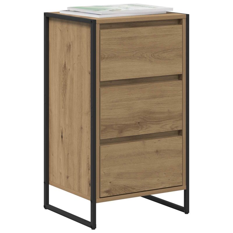 Casa si Gradina - Mobilier - Comode si corpuri - Comode - Bufet Stejar artizanal 42 x 36 x 75.5 cm Lemn compozit - Infinity.ro