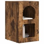 Casa si Gradina - Mobilier - Comode si corpuri - Noptiere - Noptiera Stejar fumuriu 29.5 x 35 x 50 cm Lemn compozit - Infinity.ro