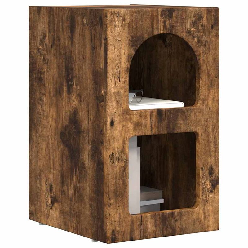 Casa si Gradina - Mobilier - Comode si corpuri - Noptiere - Noptiera Stejar fumuriu 29.5 x 35 x 50 cm Lemn compozit - Infinity.ro