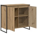Casa si Gradina - Mobilier - Comode si corpuri - Comode - Dulap lateral Stejar artizanal 79 x 36 x 75 cm Lemn compozit - Infinity.ro