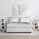 Casa si Gradina - Mobilier - Comode si corpuri - Noptiere - Noptiera 2 pcs Alb lucios 29.5 x 35 x 50 cm Lemn compozit - Infinity.ro