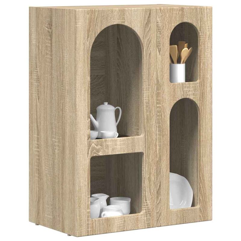 Casa si Gradina - Mobilier - Comode si corpuri - Comode - Bufet Stejar Sonoma 59 x 35 x 80.5 cm Lemn compozit - Infinity.ro