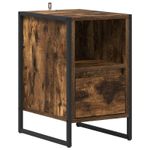 Casa si Gradina - Mobilier - Comode si corpuri - Noptiere - Noptiera 2 pcs Stejar fumuriu 39,5 x 30 x 50 cm Lemn compozit - Infinity.ro