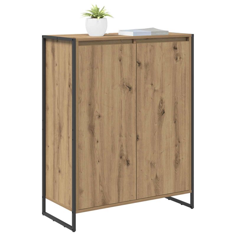 Casa si Gradina - Mobilier - Dulapuri si sifoniere - Dulapuri - Dulap pentru pantofi cu usa Stejar artizanal 79 x 36 x 100 cm - Infinity.ro