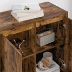 Casa si Gradina - Mobilier - Comode si corpuri - Comode - Dulap lateral Stejar fumuriu 79 x 36 x 75 cm Lemn compozit - Infinity.ro