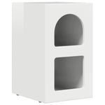 Casa si Gradina - Mobilier - Comode si corpuri - Noptiere - Noptiera 2 pcs Alb lucios 29.5 x 35 x 50 cm Lemn compozit - Infinity.ro