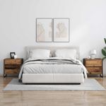 Casa si Gradina - Mobilier - Comode si corpuri - Noptiere - Noptiera 2 pcs Lemn Vechi 50 x 39.5 x 50 cm Lemn compozit - Infinity.ro