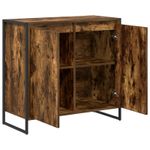 Casa si Gradina - Mobilier - Comode si corpuri - Comode - Dulap lateral Stejar fumuriu 79 x 36 x 75 cm Lemn compozit - Infinity.ro