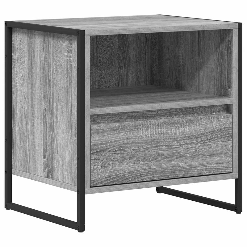 Casa si Gradina - Mobilier - Comode si corpuri - Noptiere - Noptiera 2 pcs Gri Sonoma 50 x 39,5 x 50 cm Lemn compozit - Infinity.ro