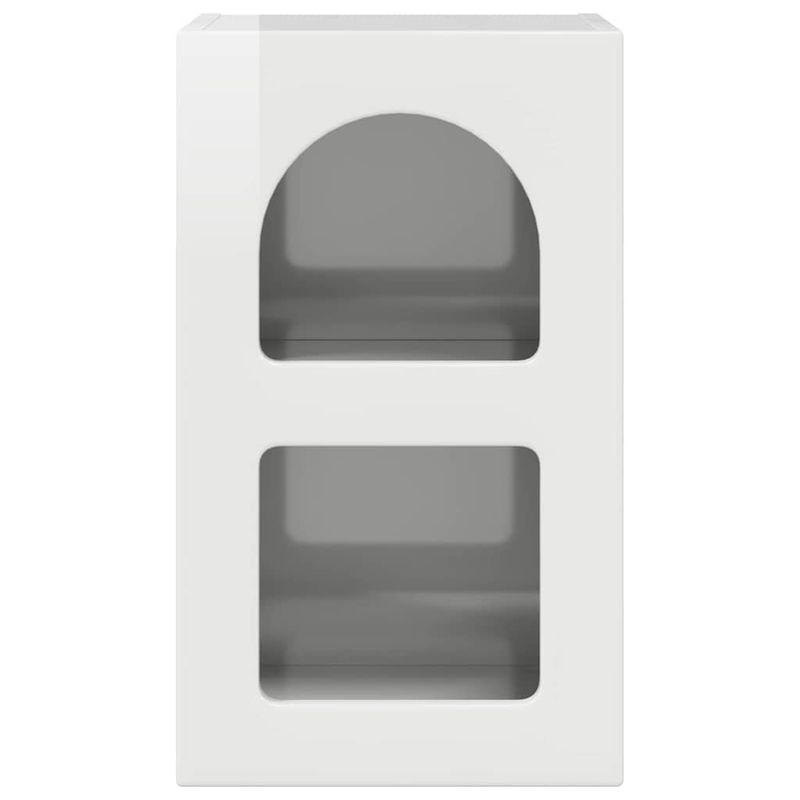 Casa si Gradina - Mobilier - Comode si corpuri - Noptiere - Noptiera 2 pcs Alb lucios 29.5 x 35 x 50 cm Lemn compozit - Infinity.ro