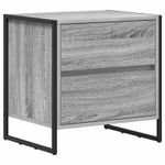 Casa si Gradina - Mobilier - Comode si corpuri - Noptiere - Noptiera 2 pcs Gri Sonoma 50 x 39.5 x 50 cm Lemn compozit - Infinity.ro