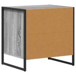 Casa si Gradina - Mobilier - Comode si corpuri - Noptiere - Noptiera cu sertar Gri Sonoma 50 x 39,5 x 50 cm Lemn compozit - Infinity.ro