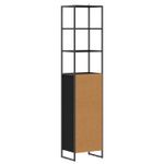 Casa si Gradina - Mobilier - Mobilier baie - Corpuri baie - Dulap de Baie Stejar Negru 40 x 30 x 180 cm Lemn compozit - Infinity.ro