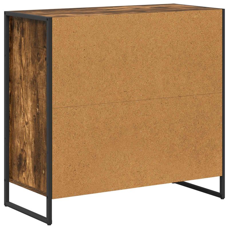 Casa si Gradina - Mobilier - Comode si corpuri - Comode - Dulap lateral Stejar fumuriu 79 x 36 x 75 cm Lemn compozit - Infinity.ro