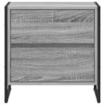 Casa si Gradina - Mobilier - Comode si corpuri - Noptiere - Noptiera 2 pcs Gri Sonoma 50 x 39.5 x 50 cm Lemn compozit - Infinity.ro