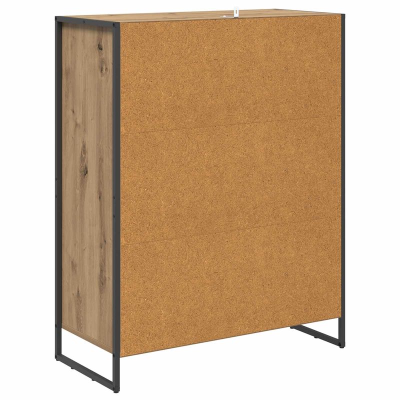 Casa si Gradina - Mobilier - Dulapuri si sifoniere - Dulapuri - Dulap pentru pantofi cu usa Stejar artizanal 79 x 36 x 100 cm - Infinity.ro