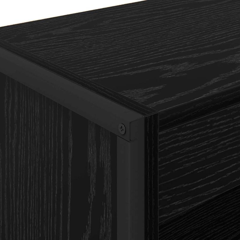 Casa si Gradina - Mobilier - Biblioteci si rafturi - Biblioteci - Dulap pentru carti Stejar Negru 80 x 30 x 155 cm Lemn compozit - Infinity.ro