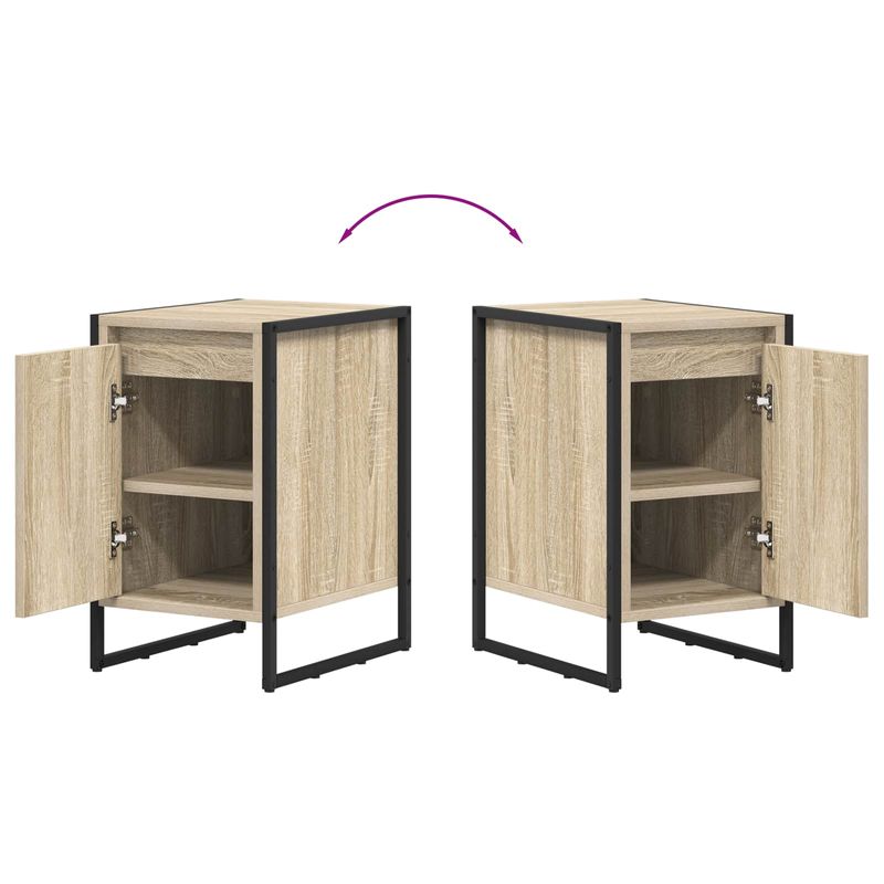 Casa si Gradina - Mobilier - Comode si corpuri - Noptiere - Noptiera Sonoma 39,5 x 30 x 50 cm Lemn compozit - Infinity.ro