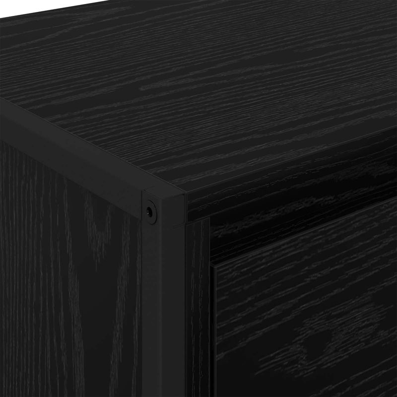 Casa si Gradina - Mobilier - Comode si corpuri - Comode - Bufet Stejar Negru 43 x 36 x 75,5 cm Lemn compozit - Infinity.ro