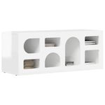 Casa si Gradina - Mobilier - Comode si corpuri - Comode - Cabinet TV Alb lucios 100 x 35 x 40 cm Lemn compozit - Infinity.ro