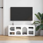 Casa si Gradina - Mobilier - Comode si corpuri - Comode - Cabinet TV Alb lucios 100 x 35 x 40 cm Lemn compozit - Infinity.ro