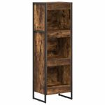 Casa si Gradina - Mobilier - Biblioteci si rafturi - Biblioteci - Dulap pentru carti Stejar fumuriu 80 x 30 x 155 cm - Infinity.ro