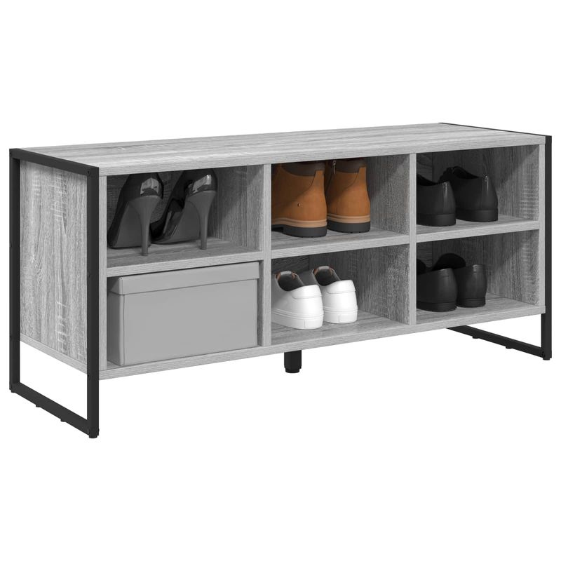 Casa si Gradina - Mobilier - Organizare si depozitare - Organizator incaltaminte - Dulap pentru pantofi Gri Sonoma 60 x 35 x 44 cm Lemn compozit - Infinity.ro