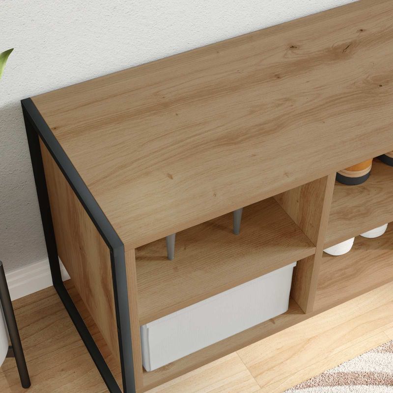 Casa si Gradina - Mobilier - Organizare si depozitare - Organizator incaltaminte - Dulap pentru pantofi Stejar artizanal 60 x 35 x 44 cm - Infinity.ro