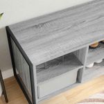 Casa si Gradina - Mobilier - Organizare si depozitare - Organizator incaltaminte - Dulap pentru pantofi Gri Sonoma 60 x 35 x 44 cm Lemn compozit - Infinity.ro