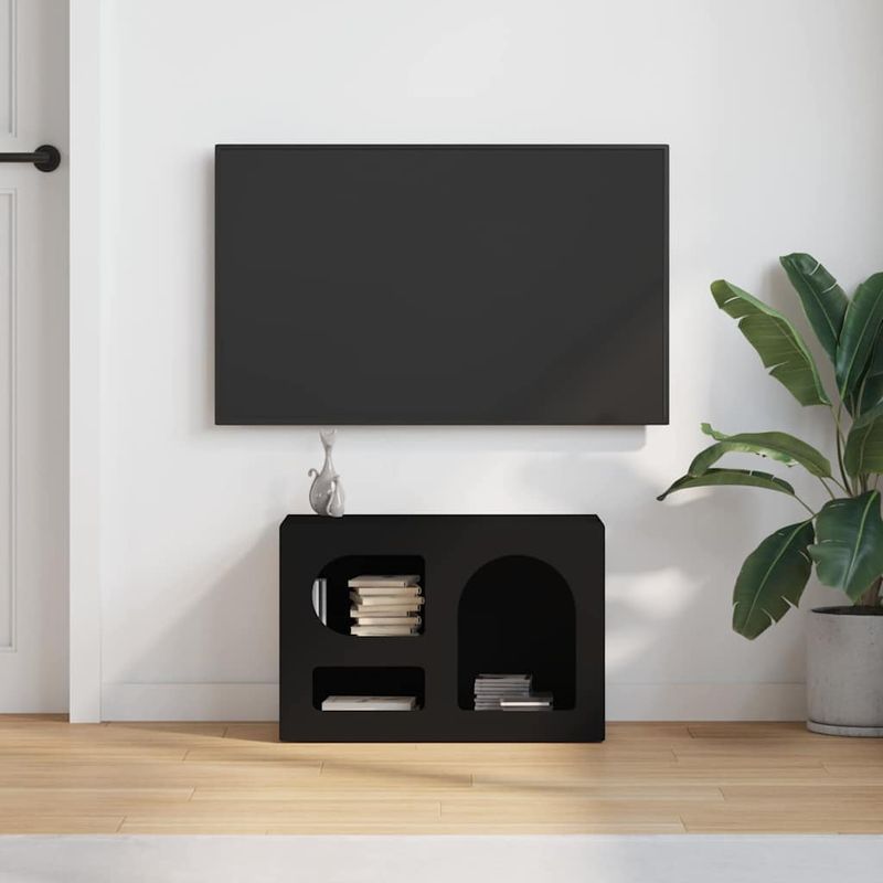 Casa si Gradina - Mobilier - Comode si corpuri - Comode - Cabinet TV Negru 60 x 35 x 40 cm Lemn compozit - Infinity.ro