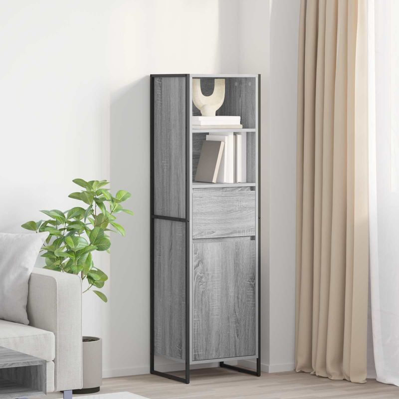 Casa si Gradina - Mobilier - Comode si corpuri - Comode - Dulap pentru carti Gri Sonoma 43 x 36 x 150.5 cm Lemn compozit - Infinity.ro