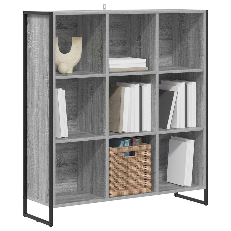 Casa si Gradina - Mobilier - Biblioteci si rafturi - Biblioteci - Dulap pentru carti Gri Sonoma 99.5 x 30 x 108.5 cm - Infinity.ro