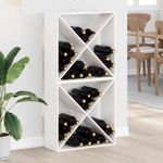 Casa si Gradina - Mobilier - Biblioteci si rafturi - Rafturi - Raft pentru vin 2 pcs Alb 62 x 25 x 62 cm Lemn de pin masiv - Infinity.ro
