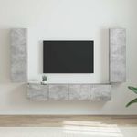 Casa si Gradina - Mobilier - Comode si corpuri - Comode - Dulap TV de perete 2 pcs Beton 30 x 31 x 100 cm Lemn compozit - Infinity.ro