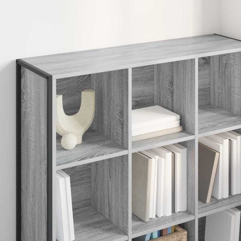 Casa si Gradina - Mobilier - Biblioteci si rafturi - Biblioteci - Dulap pentru carti Gri Sonoma 99.5 x 30 x 108.5 cm - Infinity.ro
