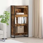 Casa si Gradina - Mobilier - Biblioteci si rafturi - Biblioteci - Dulap pentru carti Stejar fumuriu 80 x 30 x 155 cm - Infinity.ro