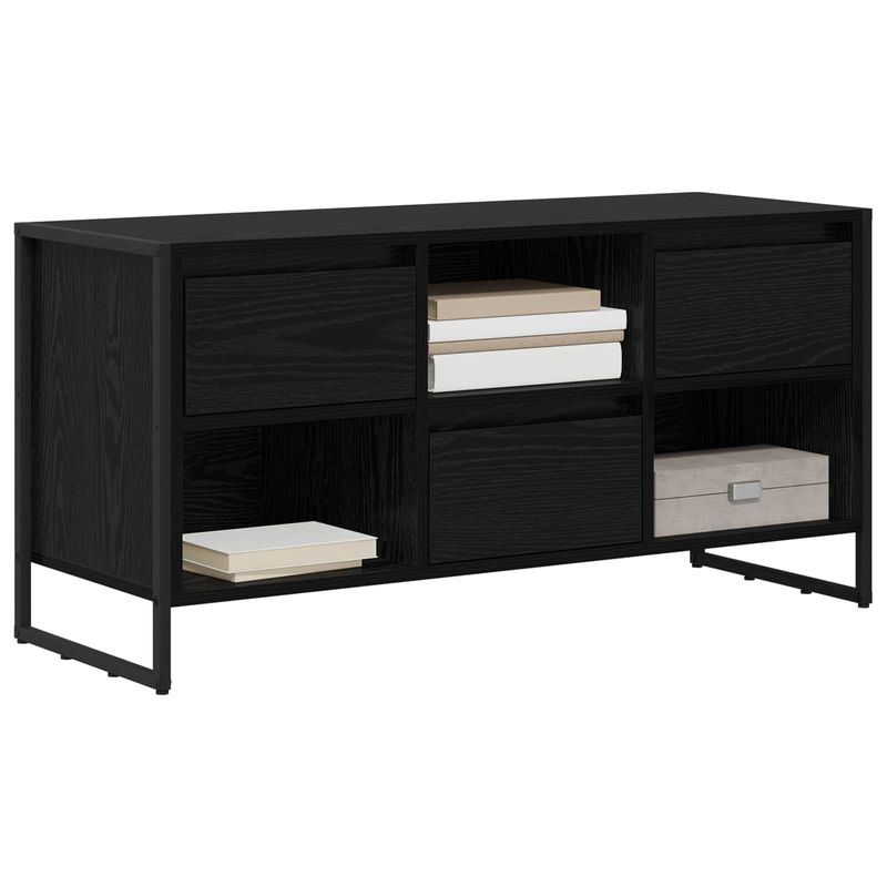 Casa si Gradina - Mobilier - Comode si corpuri - Comode - Cabinet TV Stejar Negru 100 x 36 x 49,5 cm Lemn compozit - Infinity.ro
