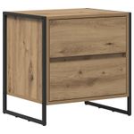 Casa si Gradina - Mobilier - Comode si corpuri - Noptiere - Noptiera Stejar artizanal 50 x 39.5 x 50 cm Lemn compozit - Infinity.ro