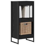 Casa si Gradina - Mobilier - Biblioteci si rafturi - Biblioteci - Dulap pentru carti Stejar Negru 80 x 30 x 155 cm Lemn compozit - Infinity.ro