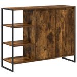 Casa si Gradina - Mobilier - Comode si corpuri - Comode - Dulap lateral Stejar fumuriu 96.5 x 30 x 75 cm Lemn compozit - Infinity.ro