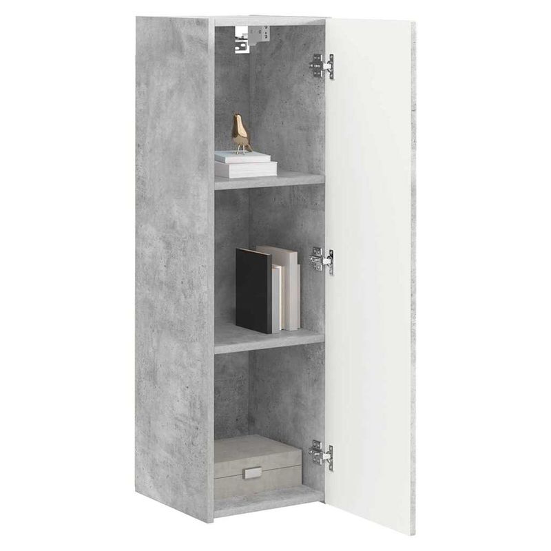 Casa si Gradina - Mobilier - Comode si corpuri - Comode - Dulap TV de perete 2 pcs Beton 30 x 31 x 100 cm Lemn compozit - Infinity.ro