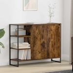 Casa si Gradina - Mobilier - Comode si corpuri - Comode - Dulap lateral Stejar fumuriu 96.5 x 30 x 75 cm Lemn compozit - Infinity.ro