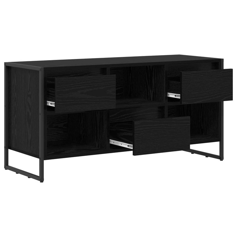 Casa si Gradina - Mobilier - Comode si corpuri - Comode - Cabinet TV Stejar Negru 100 x 36 x 49,5 cm Lemn compozit - Infinity.ro