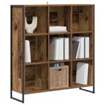 Casa si Gradina - Mobilier - Biblioteci si rafturi - Biblioteci - Dulap pentru carti Lemn Vechi 99.5 x 30 x 108.5 cm - Infinity.ro