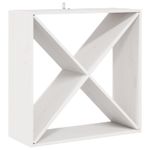Casa si Gradina - Mobilier - Biblioteci si rafturi - Rafturi - Raft pentru vin 2 pcs Alb 62 x 25 x 62 cm Lemn de pin masiv - Infinity.ro