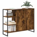 Casa si Gradina - Mobilier - Comode si corpuri - Comode - Dulap lateral Stejar fumuriu 96.5 x 30 x 75 cm Lemn compozit - Infinity.ro